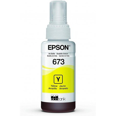 Botella de Tinta EPSON T673 Amarillo EcoTank L800 L1800 L805