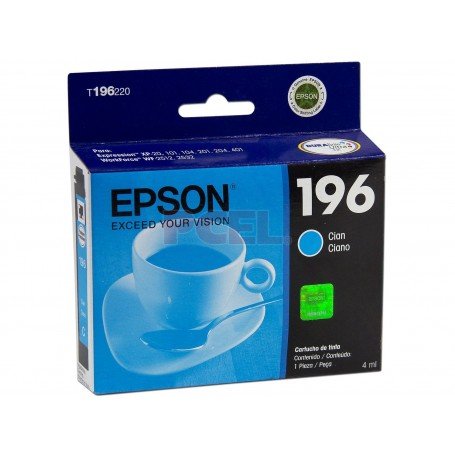 Cartucho EPSON T196 Cyan Para XP-401 WF-2532