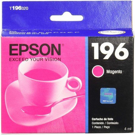 Cartucho EPSON T196 Magenta Para XP-401 WF-2532