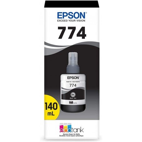 Botella de Tinta EPSON MODELO T774 Negro EcoTank M100 M105 M200 M205