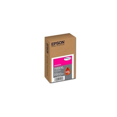 CARTUCHO EPSON MODELO T748XXL MAGENTA, PARA WF-6090, WF-6590, ALTA CAPACIDAD