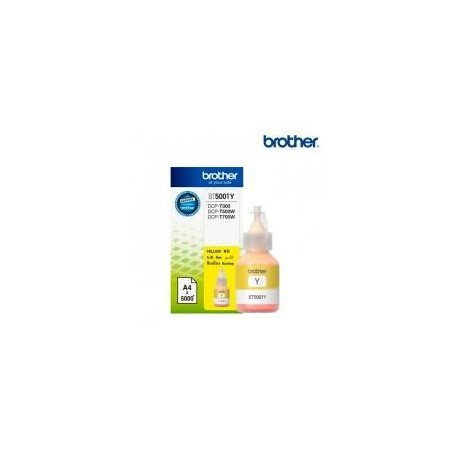 BOTELLA DE TINTA BROTHER AMARILLO BT5001Y DE ALTO RENDIMIENTO DE HASTA 5000 PGINAS COMPATIBLE CON TINTA CONTINUA BROTHER