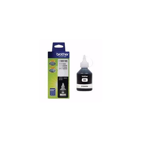 BOTELLA DE TINTA BROTHER NEGRA BT6001BK DE ALTO RENDIMIENTO DE HASTA 6000 PGINAS COMPATIBLE CON TINTA CONTINUA BROTHER